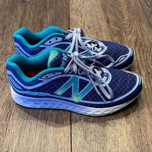 New Balance Navy and Aqua Running Shoes